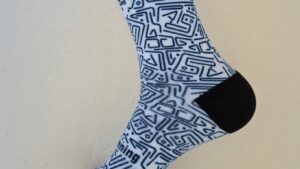 Funky stripes crew socks