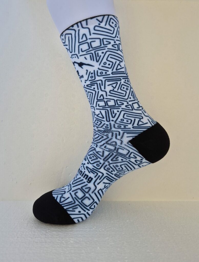Funky stripes crew socks